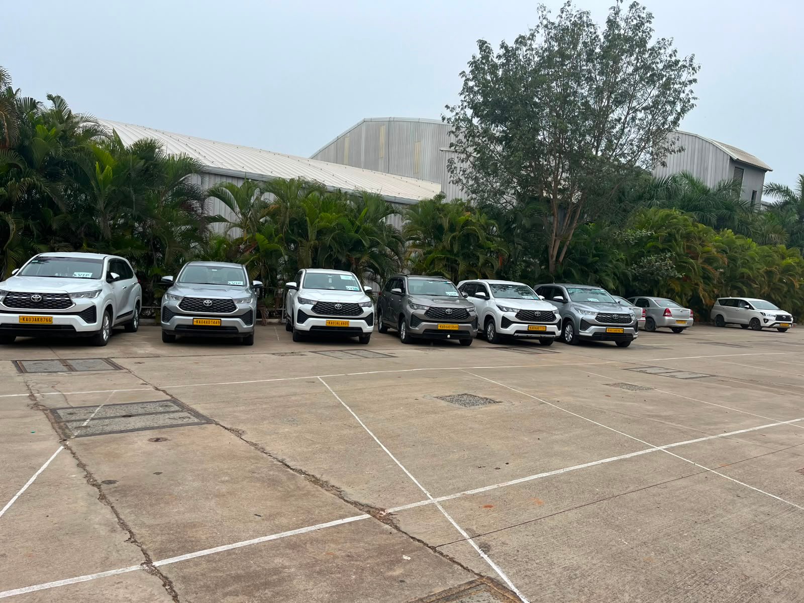 Innova Crysta fleet for family and business travel from Bangalore
